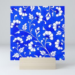 Jaipur Blue Florals Mini Art Print