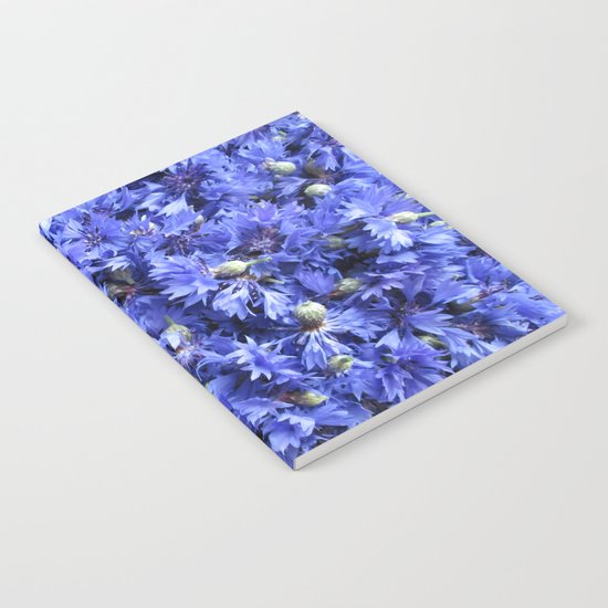 Bed of cornflowers Notebook