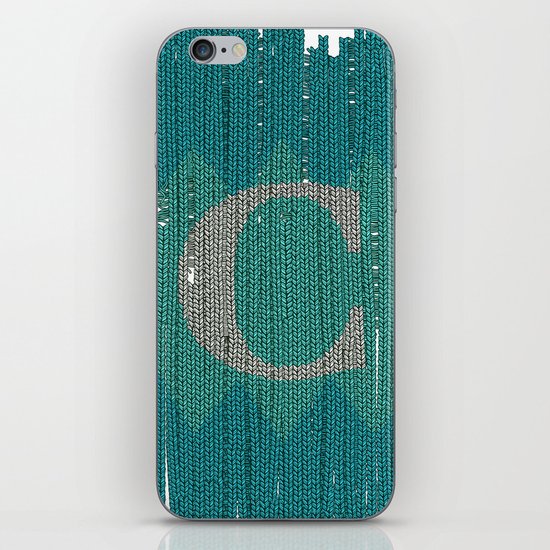 Winter clothes. Letter C. iPhone & iPod Skin