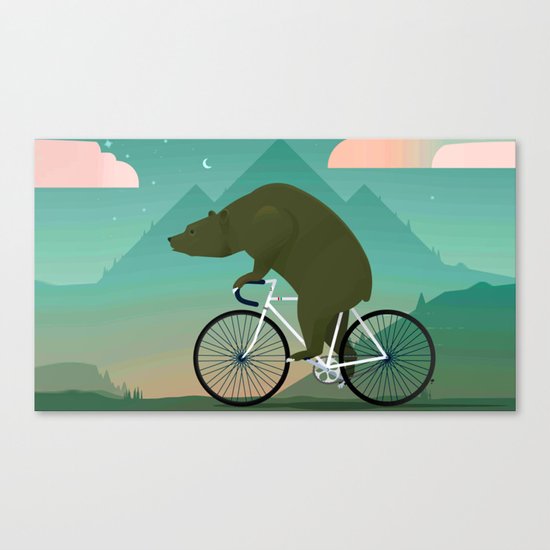 Bear Rider Canvas Print