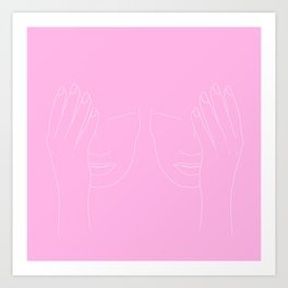 Two-faced Art Print