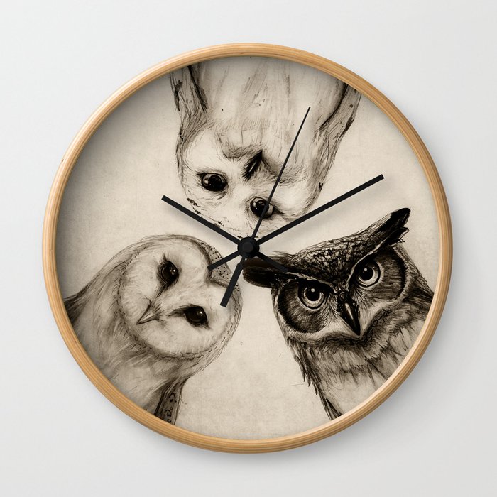 The Owl's 3 Wall Clock