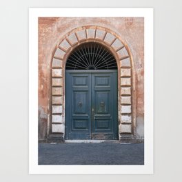 Blue Door Trastevere Rome #1 #wall #art #society6 Art Print