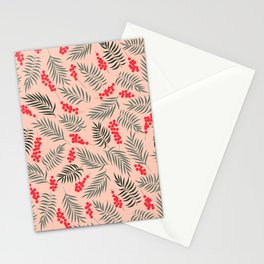 Holiday Mistletoe Pattern Stationery Card