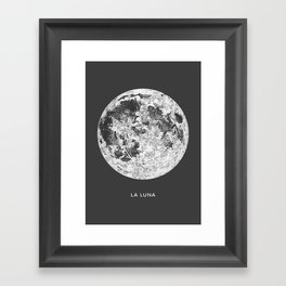 La Luna Moon Print Framed Art Print