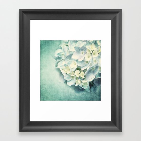 MINT HYDRANGEA Framed Art Print