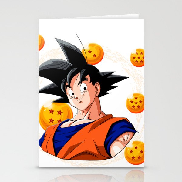 Goku Dragon Ball Super Balls Symbol Stationery Cards By Makaiworld