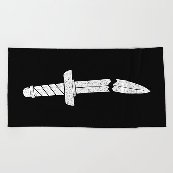 BROKEN DAGGER Beach Towel