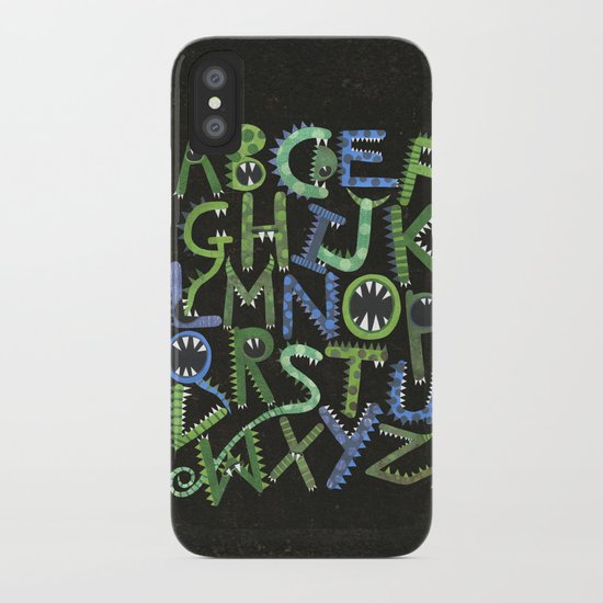 Monster Alphabet. iPhone Case
