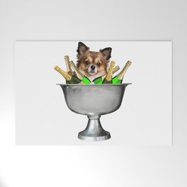 Chihuahua Dog - Campange Cooler Wine Bottles Welcome Mat