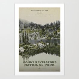 Mount Revelstoke National Park Art Print