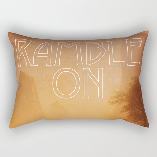 Ramble On Rectangular Pillow