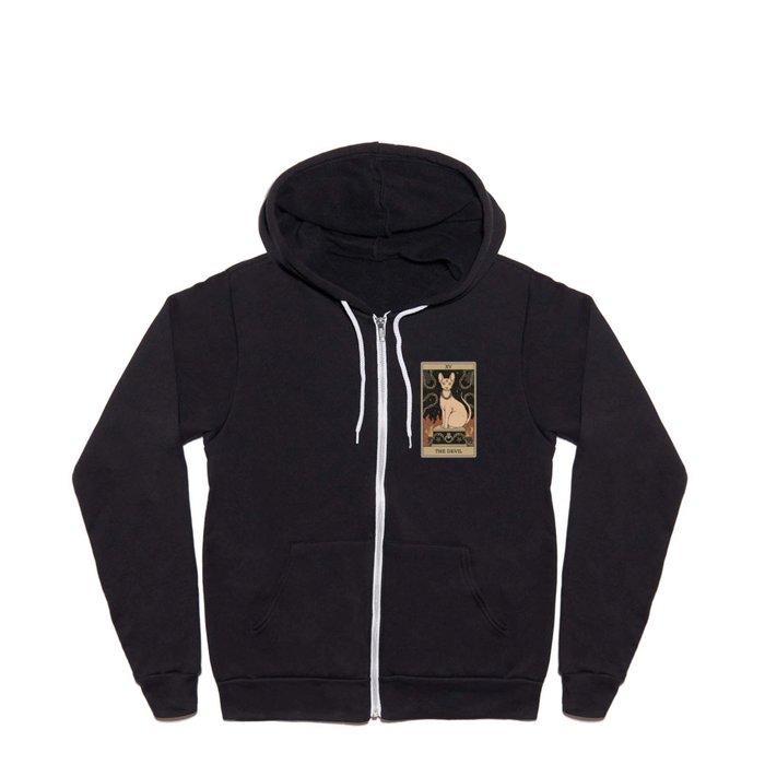 The Devil - Cats Tarot Full Zip Hoodie