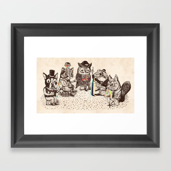 Strange Animals Framed Art Print