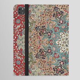 Antique Red Blue Black Persian Carpet Print iPad Folio Case