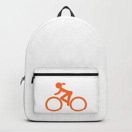 Bike Girl Backpack | Roadcycling, Bikegirl, Mtbgirl, Cycling, Bicyclegirl, Cyclinggirl, Mountainbikegirl, Orange, Mtb, Mountainbike 
