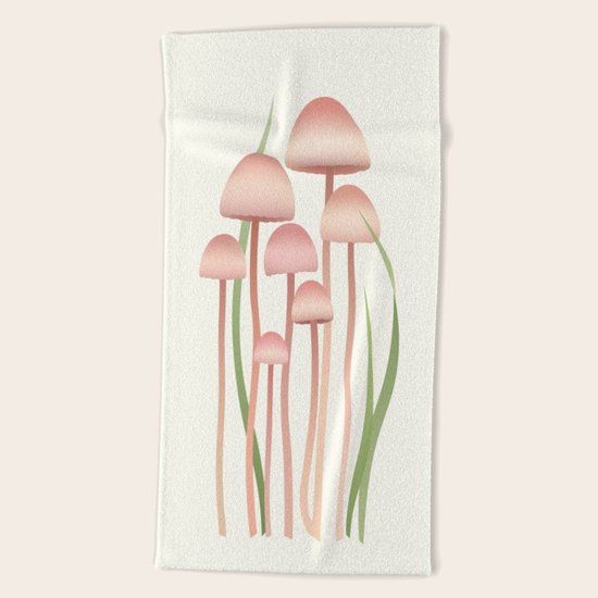 Mushrooms Beach Towel
