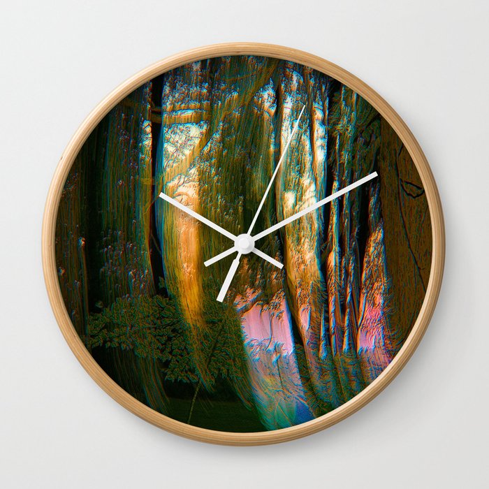 Trippy Trees Wall Clock