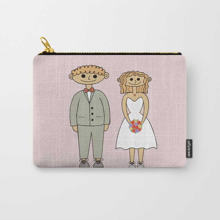 bride and groom Carry-All Pouch