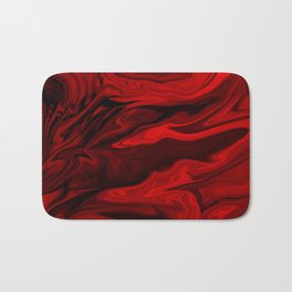 Blood Red Marble Bath Mat | Black, Red, Digitalart, Cute, Pretty, Graphicdesign, Redmarbletile, Quartz, Design, Background 