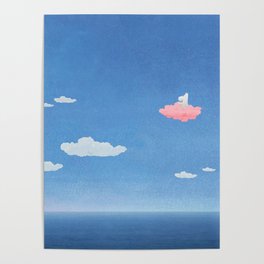 Moomin Cloud Poster