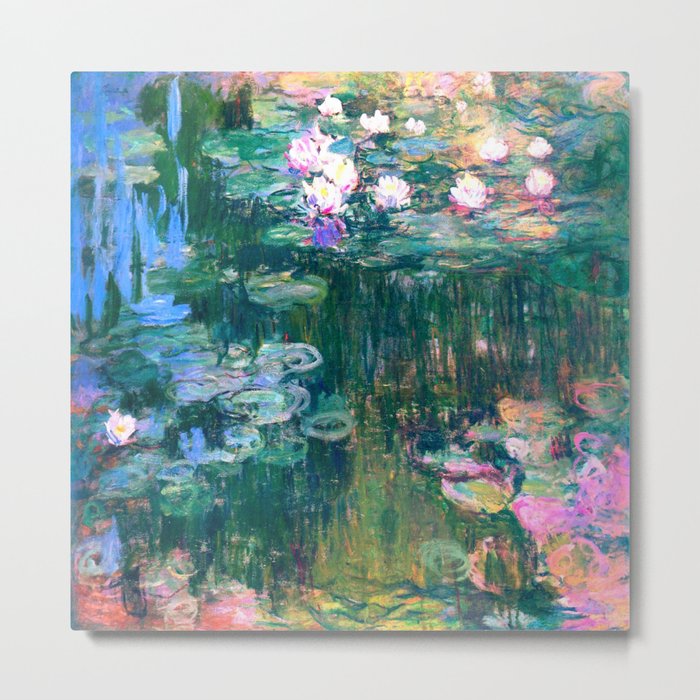 water lilies : Monet Metal Print
