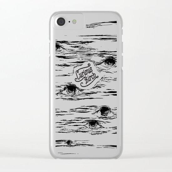 Curious Birch Clear iPhone Case