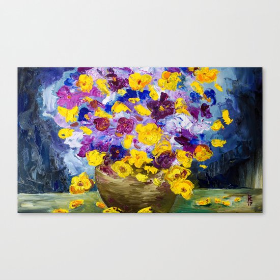 Bouquet of flowers Canvas Print