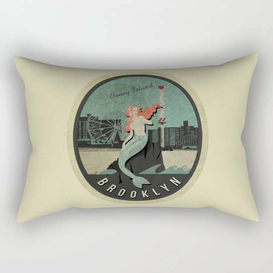 Mermaid Brooklyn Rectangular Pillow