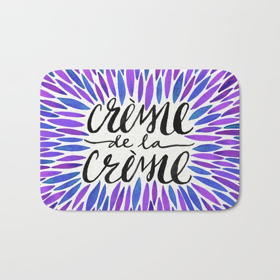 Crème de la Crème – Periwinkle Bath Mat