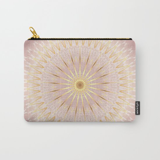 Rose Gold Mandala Carry-All Pouch