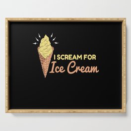 Scream For Ice Cream Ice Cream Serving Tray