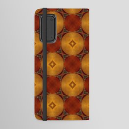 Southwestern Sunset 2 Pattern - copper ochre sienna olive gold Android Wallet Case