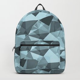 Abstract Geometrical Triangle Patterns 4 VA Healing Aire Blue - Angelic Blue - Soothing Blue Backpack