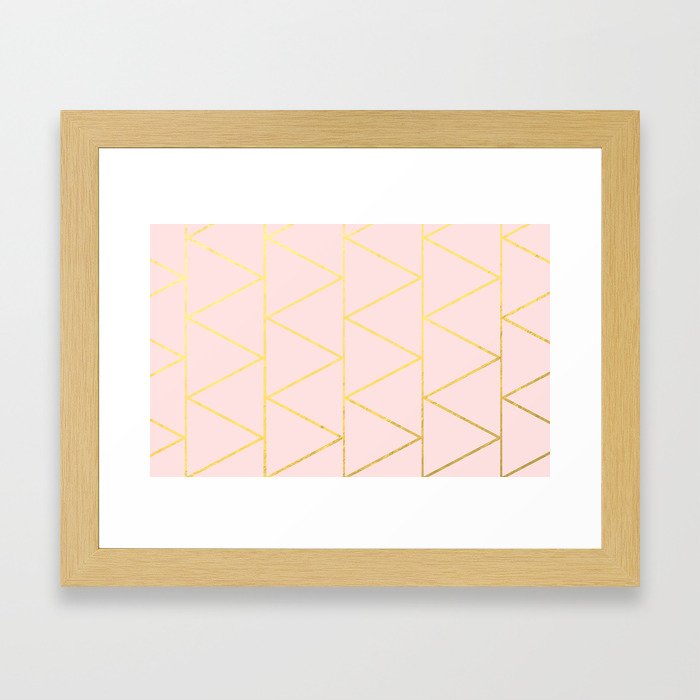 Pink Deco Framed Art Print