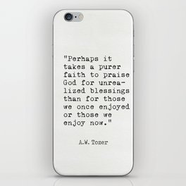 A.W. Tozer Thank You, God'  iPhone Skin