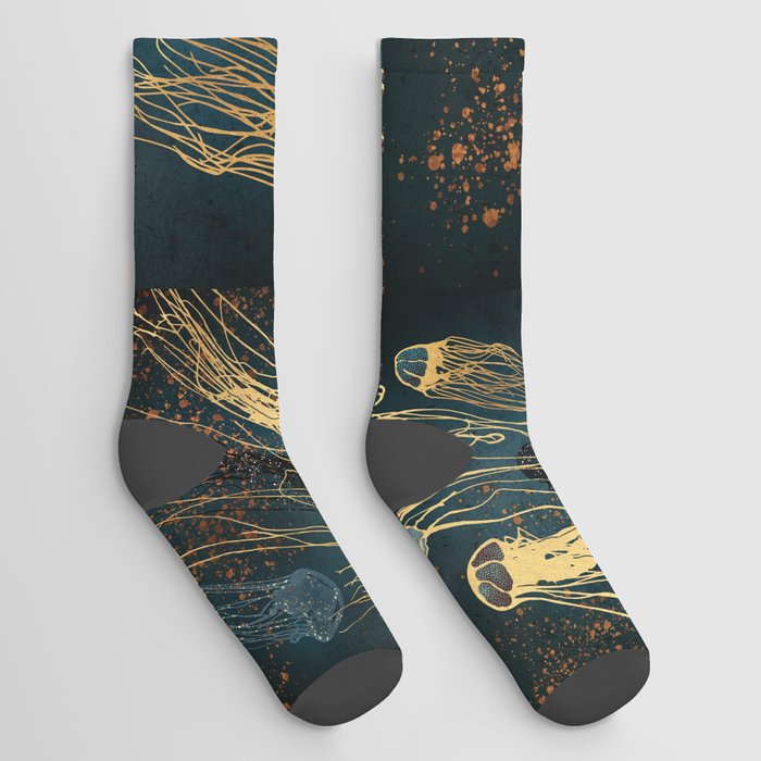 Metallic Jellyfish Socks