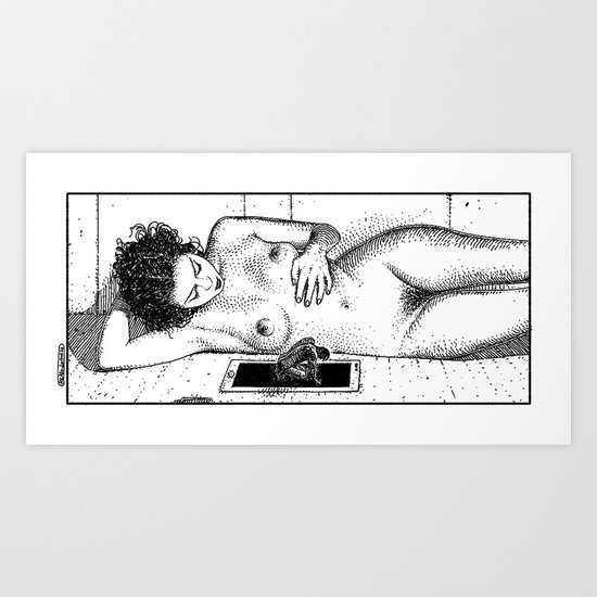 asc 730 - Le service sur tablette (Future toys) Art Print
