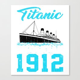 Swimmer Titanic Swim Team 1912 Swimming Canvas Print