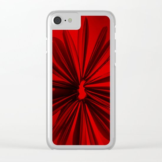 Christmas Red Clear iPhone Case