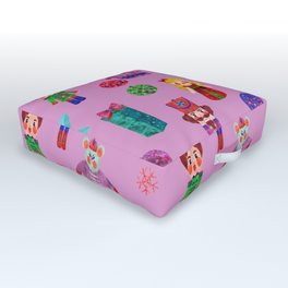 Pink Christmas - The Nutcracker Edit View Outdoor Floor Cushion