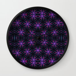 Holiday Candy Symmetrical Geometric Art // 2021 - 039 Wall Clock