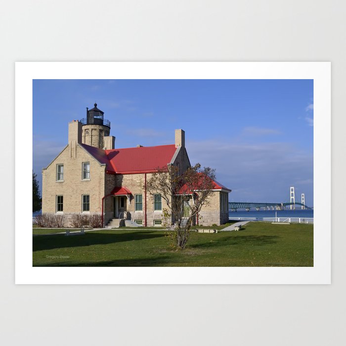 Mackinaw Lighthouse Art Print