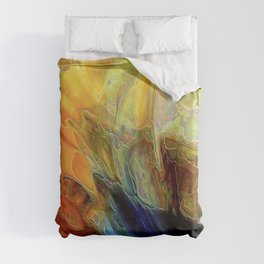 Abstract Watercolor Duvet Cover