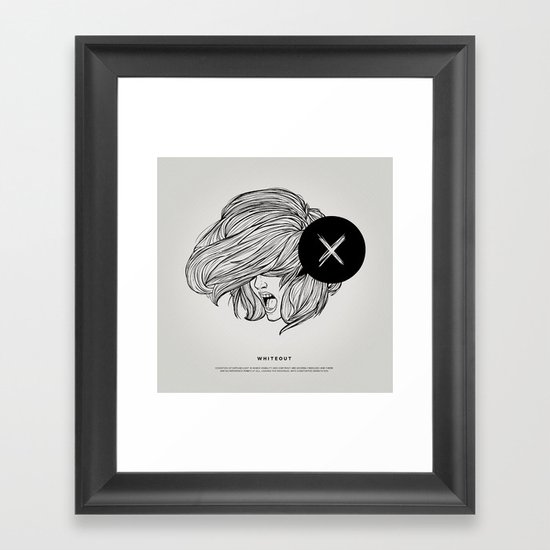 STV - Whiteout Framed Art Print