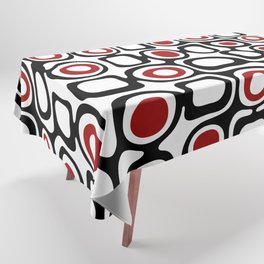 bloopy (white red black) Tablecloth