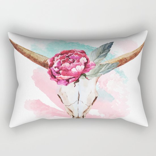 Animal Skull 05 Rectangular Pillow
