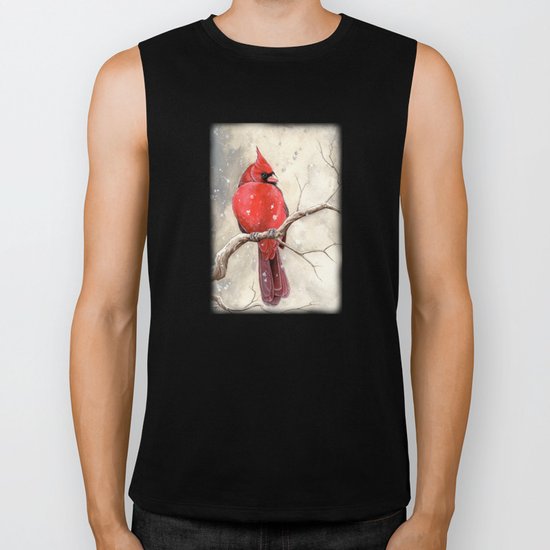 Northern Cardinal Biker Tank