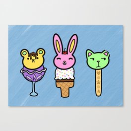 Ice Cream Fuzzies Canvas Print