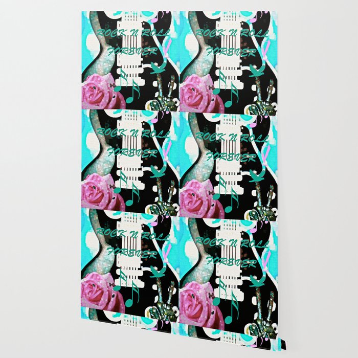 Peace Love And Rock N Roll Wallpaper By Saundramyles Society6